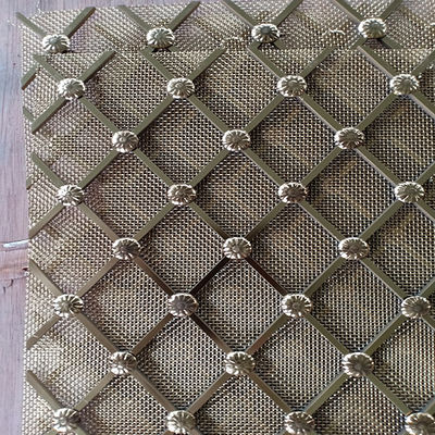 Griglie di rete di filo decorativa di tessuto di twill lucidato Eco-friendly