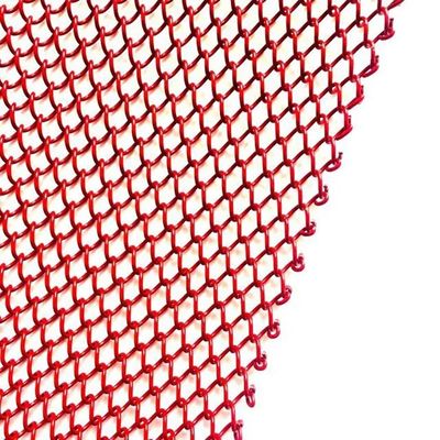 In acciaio inossidabile Decorative Chain Ring Mesh Curtain Screen Edificio parete esterna