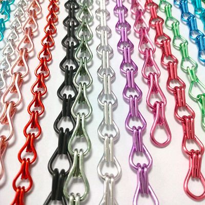 Produttori all'ingrosso di catene per ganci di alluminio per la decorazione domestica, controllo dei parassiti, divisori per hotel personalizzati, tende per ganci di alluminio