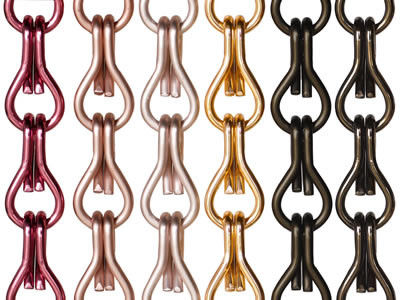 Catena di alluminio personalizzabile a schermo a mosca filtro di diametro 2 mm Dimensione standard 12 mm * 24 mm