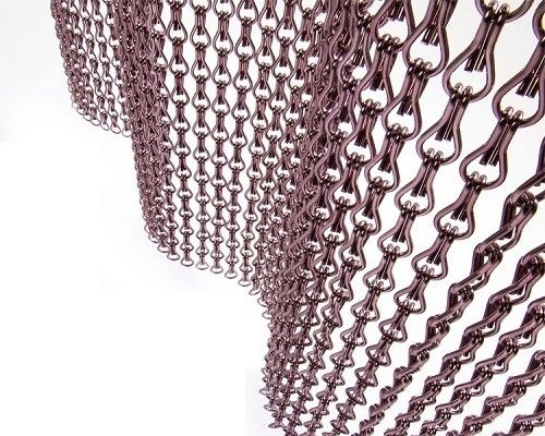 Catena di alluminio personalizzabile a schermo a mosca filtro di diametro 2 mm Dimensione standard 12 mm * 24 mm