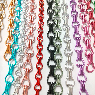 Tende a catena per porte a maglia Tende a schermo per porte Tende a maglia in alluminio Tende a maglia