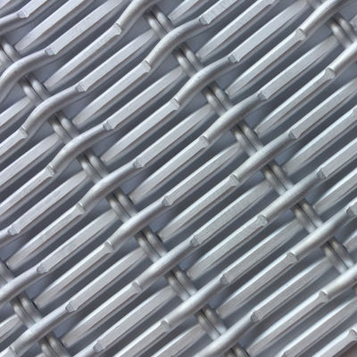 Maglia architettonica in acciaio inossidabile argento per facciata personalizzata
