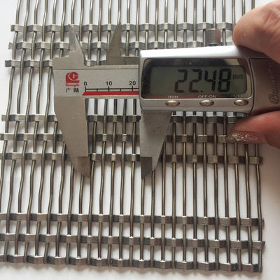 0.8mm 2.0mm Diametro del filo Acciaio inossidabile Griglia architettonica Facile installazione