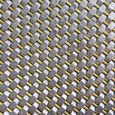 Diametro del filo 0,8 mm 2,0 mm pannello di maglia in acciaio inossidabile tessuto semplice per il muro di copertura