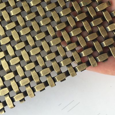 In acciaio inossidabile Decorative Woven Wire Mesh for Length 30m-100m in Art Installazioni per porte mobili