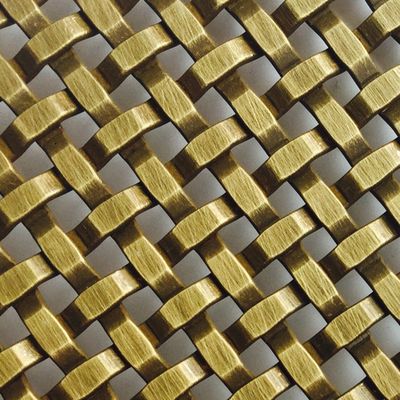 In acciaio inossidabile Decorative Woven Wire Mesh for Length 30m-100m in Art Installazioni per porte mobili