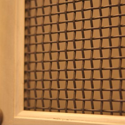 Tessuto a maglia di tessuto quadrato per la decorazione dei mobili Maglia fine in acciaio inossidabile
