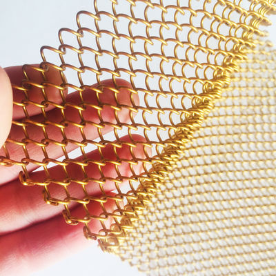 9mm Wire Pitch Metal Coil Drapery per requisiti di larghezza personalizzati