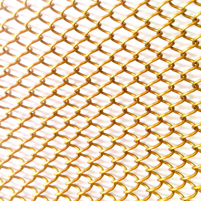9mm Wire Pitch Metal Coil Drapery per requisiti di larghezza personalizzati