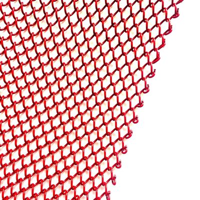Draperie di bobine metalliche personalizzate 1.1 kg/m2 Peso e dimensione del foro personalizzato per le prestazioni