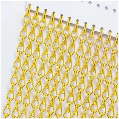 Anodizzazione in alluminio tessuto a maglia di metallo flessibile personalizzabile per tende divisorie e soffitti
