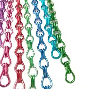 2mm Decorative Aluminum Hook Curtains per le tende di divisione interne Multi Color Disponibile