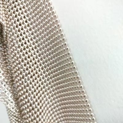 Flessibile di alluminio metallico Sequin Mesh tessuto metallico catena di carta carta tela tenda