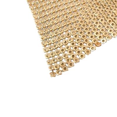Flessibile di alluminio metallico Sequin Mesh tessuto metallico catena di carta carta tela tenda