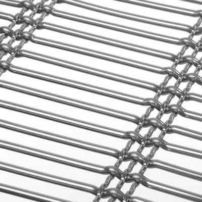 30m Cavo architettonico in acciaio inossidabile rete di filo tessuto per facciata balcone e divisorio imitazione bambù tessitura