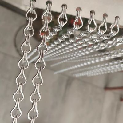 Misure 90x210cm Catena di collegamento di rete di filo di vetrina Dimensione per barriere di sicurezza commerciale