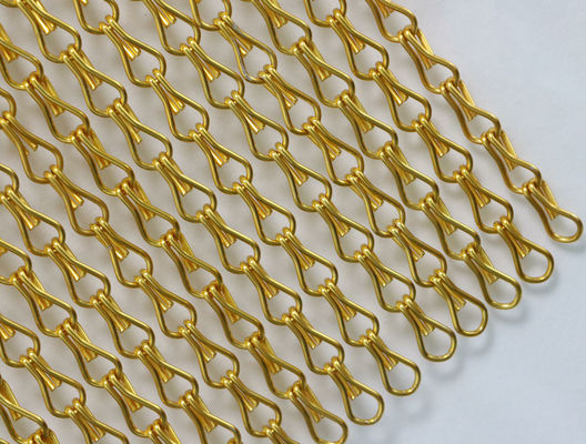 Misure 90x210cm Catena di collegamento di rete di filo di vetrina Dimensione per barriere di sicurezza commerciale