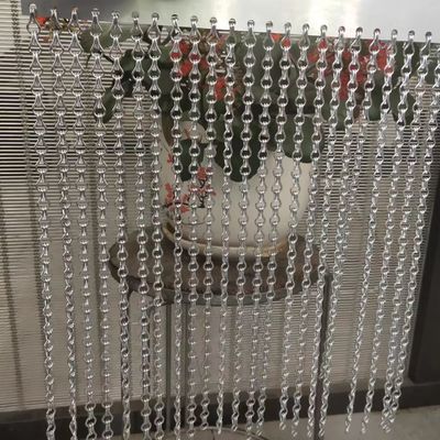 Misure 90x210cm Catena di collegamento di rete di filo di vetrina Dimensione per barriere di sicurezza commerciale