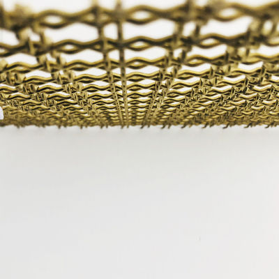 Forma a buco quadrato Eco-friendly 30m argento in acciaio inossidabile pannelli di filo decorativo / facciate di rete di filo
