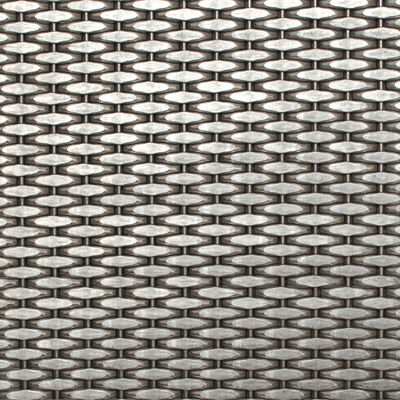 Griglie decorative in acciaio inossidabile metallico d'argento da 2-6 mm per porte di armadi moderni