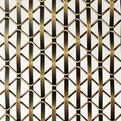 Griglie di filo metallico decorativo con maglia strettamente tessuta