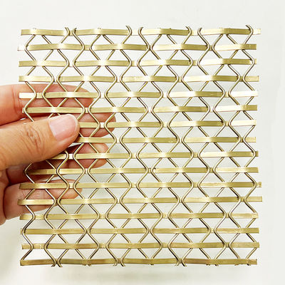 Griglie di filo metallico decorativo con maglia strettamente tessuta