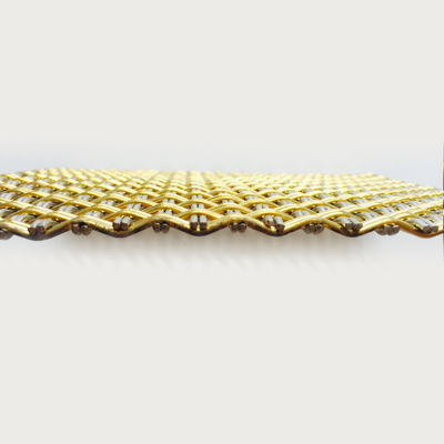 32% Area aperta Architettura Griglie metalliche tessute decorative per armadi