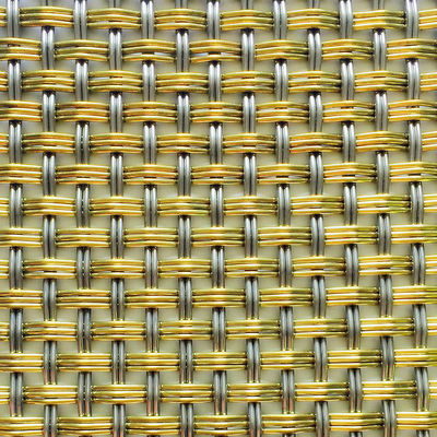 32% Area aperta Architettura Griglie metalliche tessute decorative per armadi
