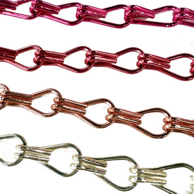 Aluminico 20mm Catena di metallo Cortina Flessibile Decorativa Wire Mesh per Dividere la stanza