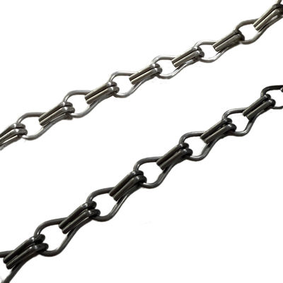 Schermo a mosca a catena di alluminio personalizzabile con distanza di catena di 24 mm e rotaie accessorie e altri accessori