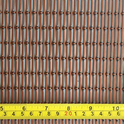 Colore rosso rame Acciaio di maglia di alluminio di diametro 1,5 mm/2 mm pannelli murali per divisori interni