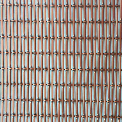 Colore rosso rame Acciaio di maglia di alluminio di diametro 1,5 mm/2 mm pannelli murali per divisori interni