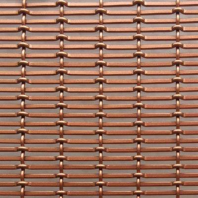 Colore rosso rame Acciaio di maglia di alluminio di diametro 1,5 mm/2 mm pannelli murali per divisori interni