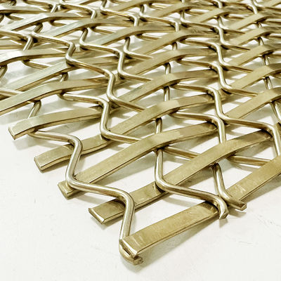 80,75 kg/m2 Griglie decorative a maglia con area aperta del 49% in acciaio inossidabile
