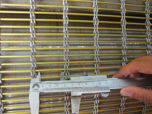 Griglia di acciaio inossidabile certificata a prova di fuoco da 8 mm per rivestimenti di ventilazione delle facciate degli edifici di grattacieli