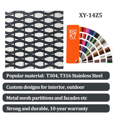 Acciaio inossidabile Decorative Woven Wire Mesh Larghezza 0,6m-2,4m