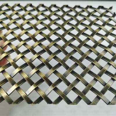 Acciaio inossidabile Decorative Woven Wire Mesh Larghezza 0,6m-2,4m