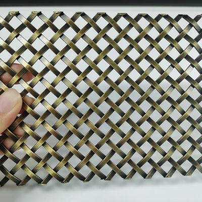 Acciaio inossidabile Decorative Woven Wire Mesh Larghezza 0,6m-2,4m