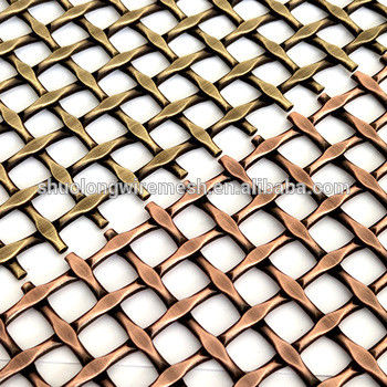 Paese di fabbricazione rete decorativa a filo piatto con materiale in alluminio