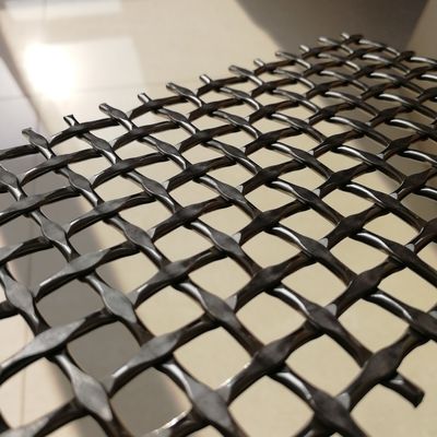 Rete metallica tessuta a diamante certificata ISO9001, area di apertura 42,2% per uso industriale pesante