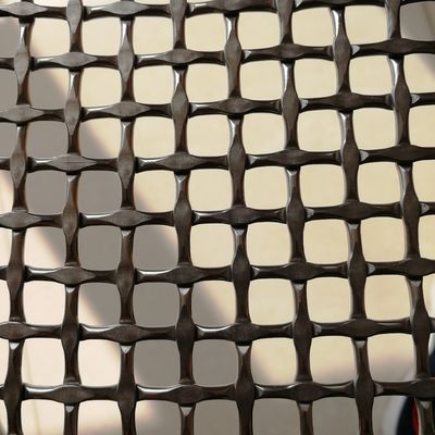 Rete metallica tessuta a diamante certificata ISO9001, area di apertura 42,2% per uso industriale pesante