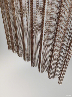 Colore naturale decorativo di Chainmail Ring Mesh Curtain Screen Building Facades