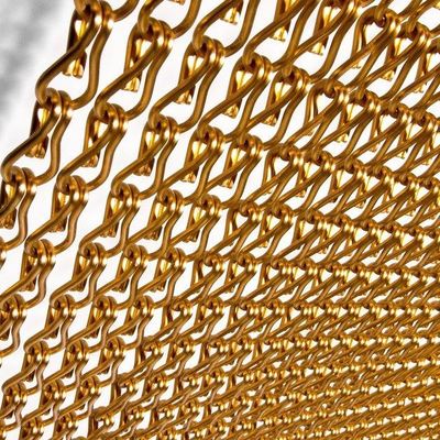 Misure 90x210cm Catena di collegamento di rete di filo di vetrina Dimensione per barriere di sicurezza commerciale