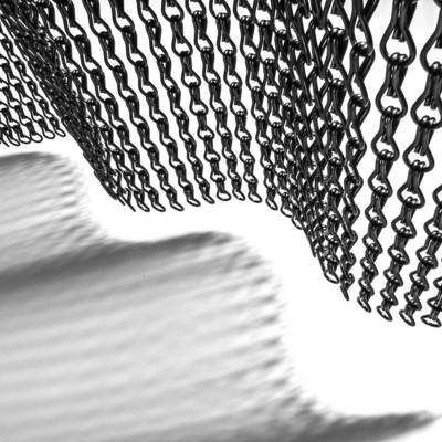 Forte e durevole catena di metallo mosca parassita insetto porta schermo tenda per porte