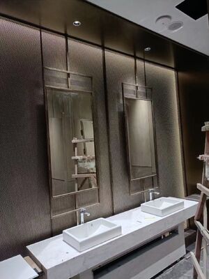 Pannelli in alluminio a maglia espansa con rete metallica architettonica con larghezza personalizzata per applicazioni commerciali e industriali