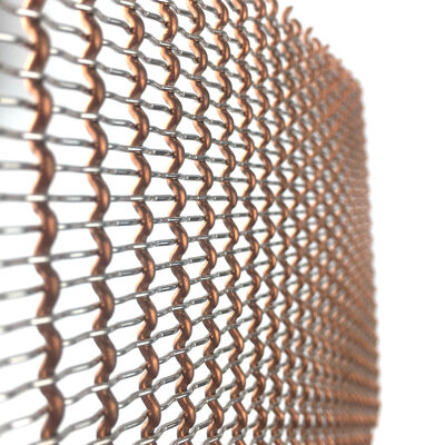Maglia metallica decorativa tessuto filo tessuto facciata architettonica rivestimento schermo decorazione della parete esterna