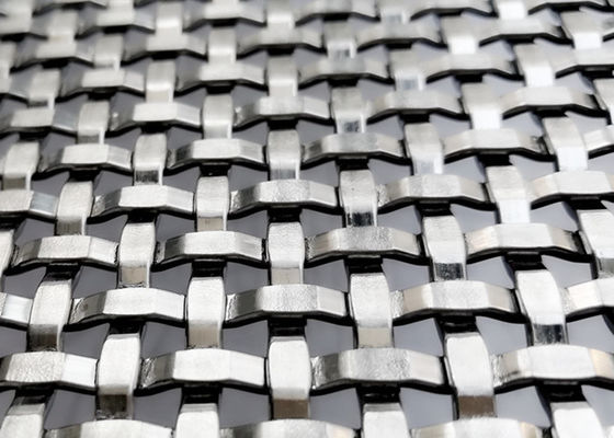 Rete metallica tessuta Mesh Wall Cladding For Architectural decorativa del metallo di acciaio inossidabile