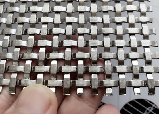 Rete metallica tessuta Mesh Wall Cladding For Architectural decorativa del metallo di acciaio inossidabile