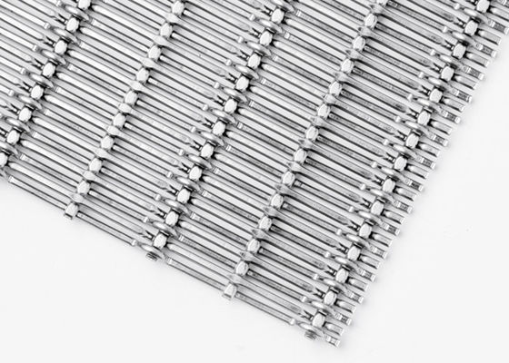 Maglia metallica decorativa tessuto filo tessuto facciata architettonica rivestimento schermo decorazione della parete esterna